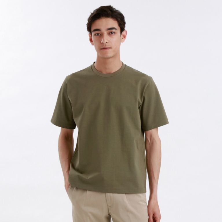 【MACKINTOSH PHILOSOPHY MEN】 オーガニックコットン天竺 クルーネック半袖T グリーン