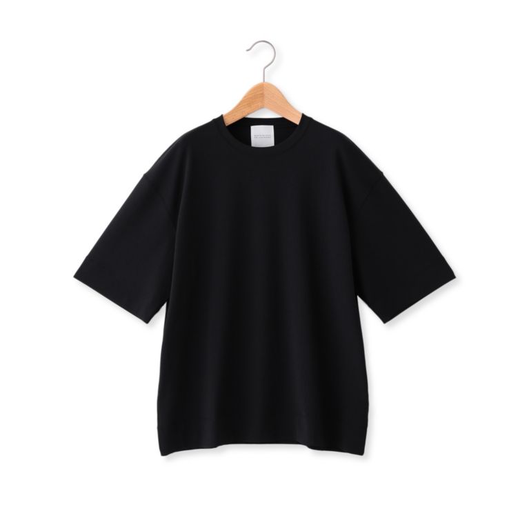 【MACKINTOSH PHILOSOPHY MEN】 フロスティストレッチ クルーネック五分袖Tシャツ ブラック