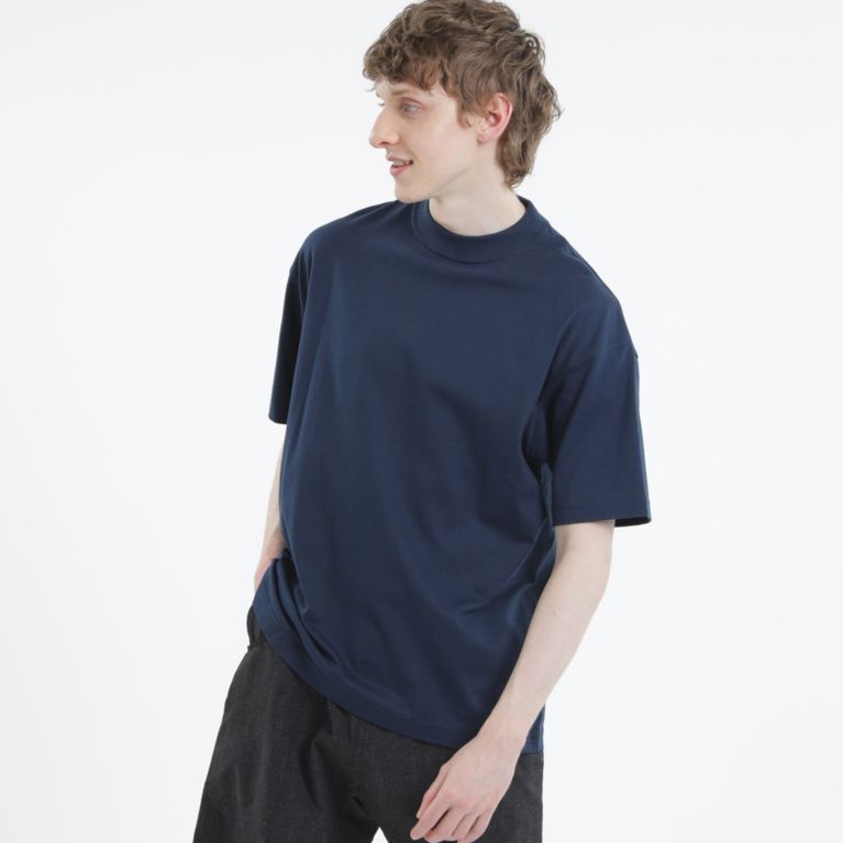 【MACKINTOSH PHILOSOPHY MEN】 VIBTEXコラボ クルーネック半袖Ｔシャツ ネイビー