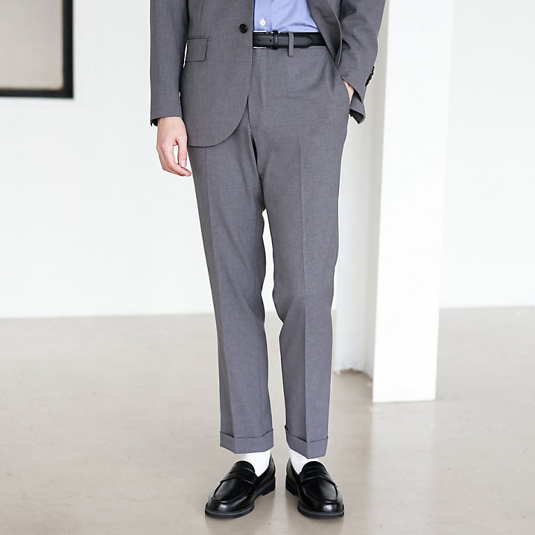 Esprit Suit Trouser light grey-black weave pattern business style Fashion Suits Suit Trousers 