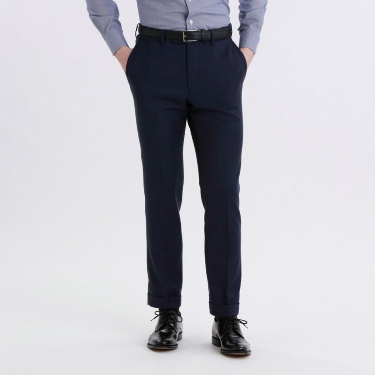 【MACKINTOSH PHILOSOPHY MEN】 REDA ACTIVE フランネル TAPERED TROUSERS ネイビー