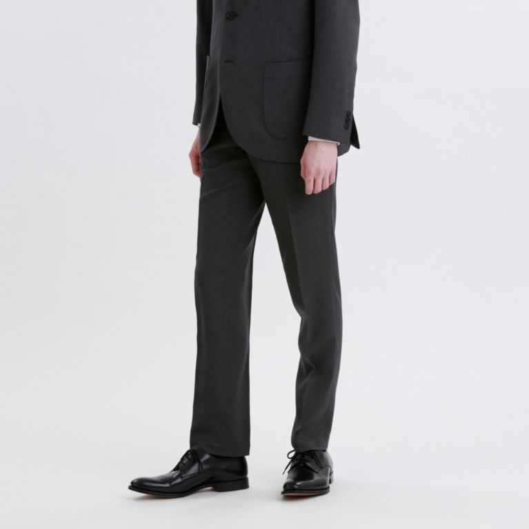 【MACKINTOSH PHILOSOPHY MEN】 トロッター トラウザーズ＃095 ドビーストレッチ ERASTIC PANTS チャコールグレー