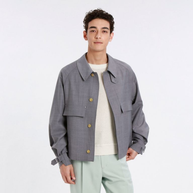 【MACKINTOSH PHILOSOPHY MEN】 GREY LABEL サマーウール RUSPER（ラスパー） チャコールグレー