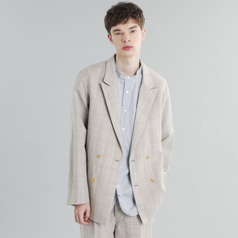 美品】 MACKINTOSH PHILOSOPHY サファリジャケット 千鳥柄