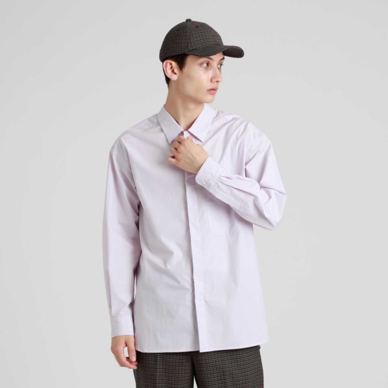 【MACKINTOSH PHILOSOPHY MEN】 GREY LABEL レギュラーカラーシャツ ラベンダー