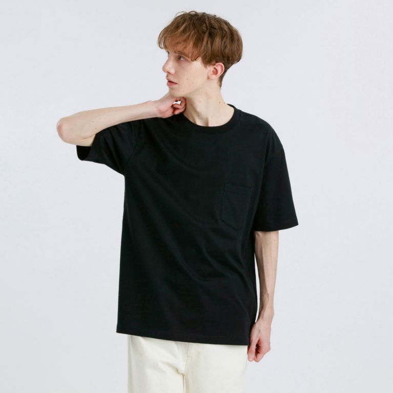 【MACKINTOSH PHILOSOPHY MEN】 GREY LABEL ポケットTシャツ ブラック