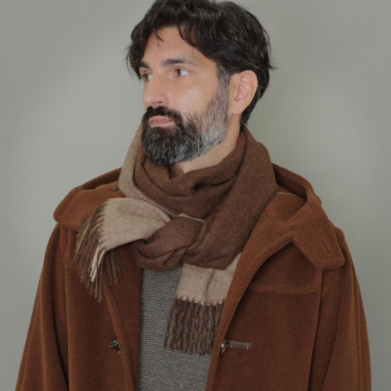 ベビーアルパカアンダイドブロックチェック柄ストール（ストール）｜MACKINTOSH LONDON MEN（マッキントッシュ ロンドン  メン）のメンズファッション通販｜三陽商会
