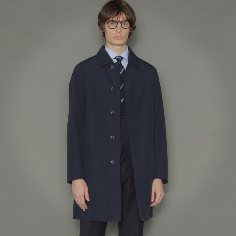 MACKINTOSH マッキントッシュ ステンカラーコート 34(XXS位) 紺 | www