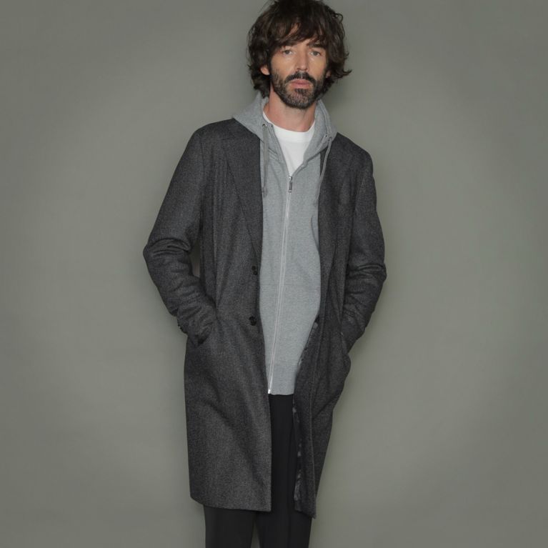 【MACKINTOSH LONDON MEN】 【Loro Piana/ロロ・ピアーナ】シングルチェスターコート グレー