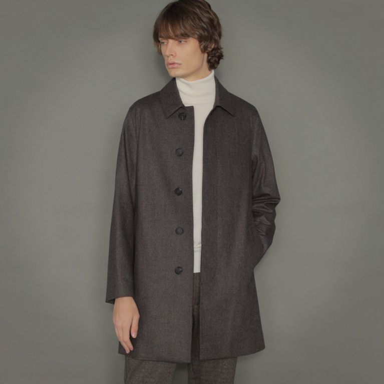 Dunkeld Ml Loro Piana ロロ ピアーナ ブラウン無地ウールステンカラーコート ウールコート Mackintosh London Men マッキントッシュ ロンドン メン のメンズファッション通販 三陽商会