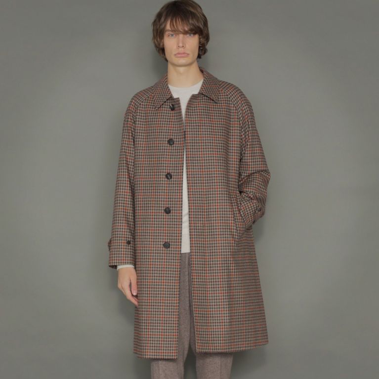 【MACKINTOSH LONDON MEN】 【Loro Piana/ロロ・ピアーナ】ウールラグランスリーブコート ブラウン