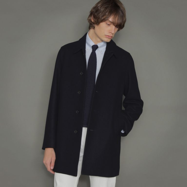 【MACKINTOSH LONDON MEN】 シングルメルトンコート ダークネイビー