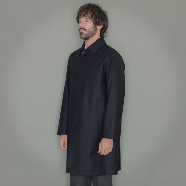 DUNFORD】【Loro Piana/ロロ・ピアーナ】ネイビー無地ウールステン