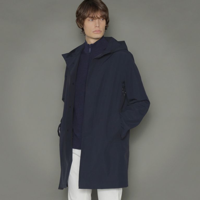 【MACKINTOSH LONDON MEN】 【DUNKELD HOOD ML】テクニカルフーデッドコート ネイビー