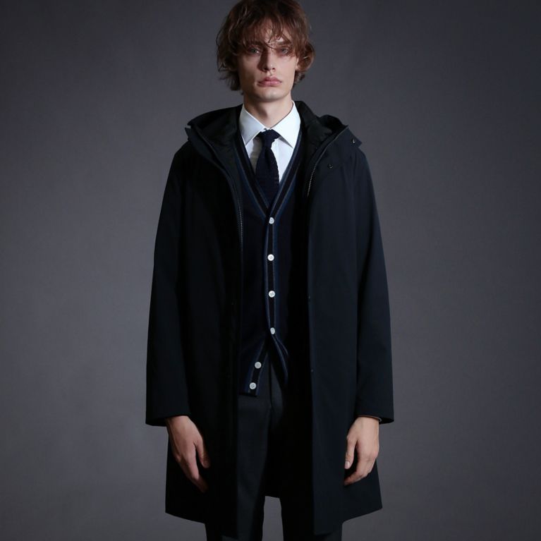 【MACKINTOSH LONDON MEN】 ツイル2WAYストレッチアウター ネイビー