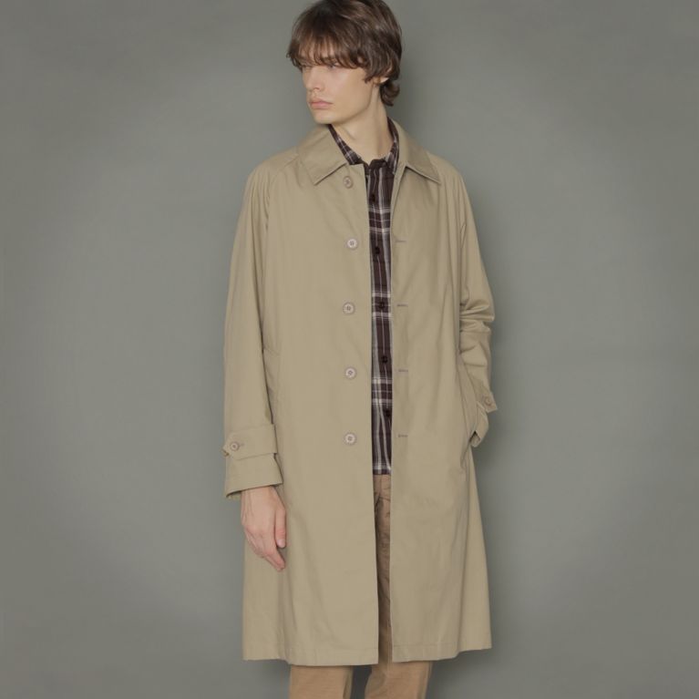 【MACKINTOSH LONDON MEN】 コーデュラナイコミリタリーコート ベージュ