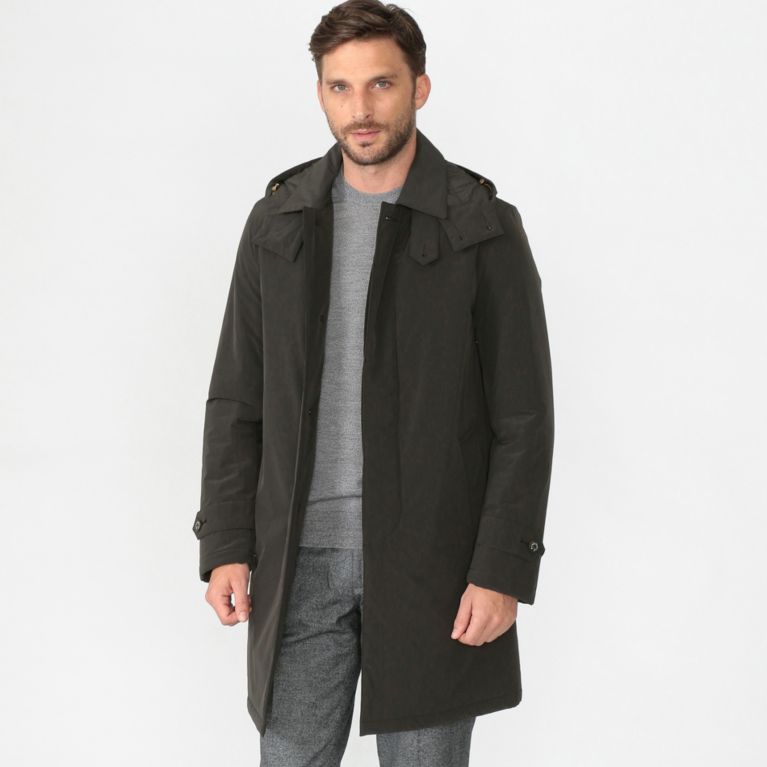 【MACKINTOSH LONDON MEN】 【DUNKELD SHORT ML】フーデッドダウンコート ブラウン