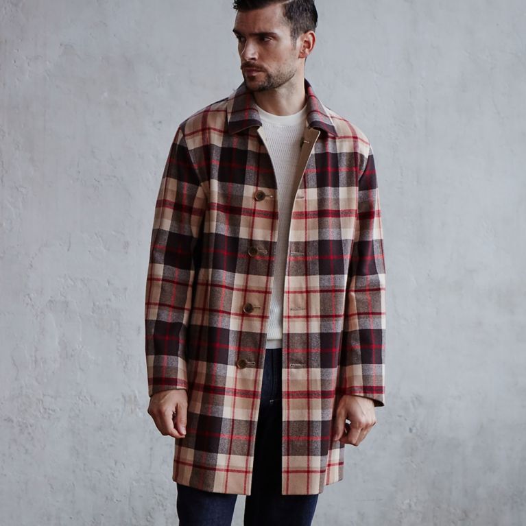 【MACKINTOSH LONDON MEN】 【DUNOON ML】リバーシブルギャバジンステンカラーコート ベージュ