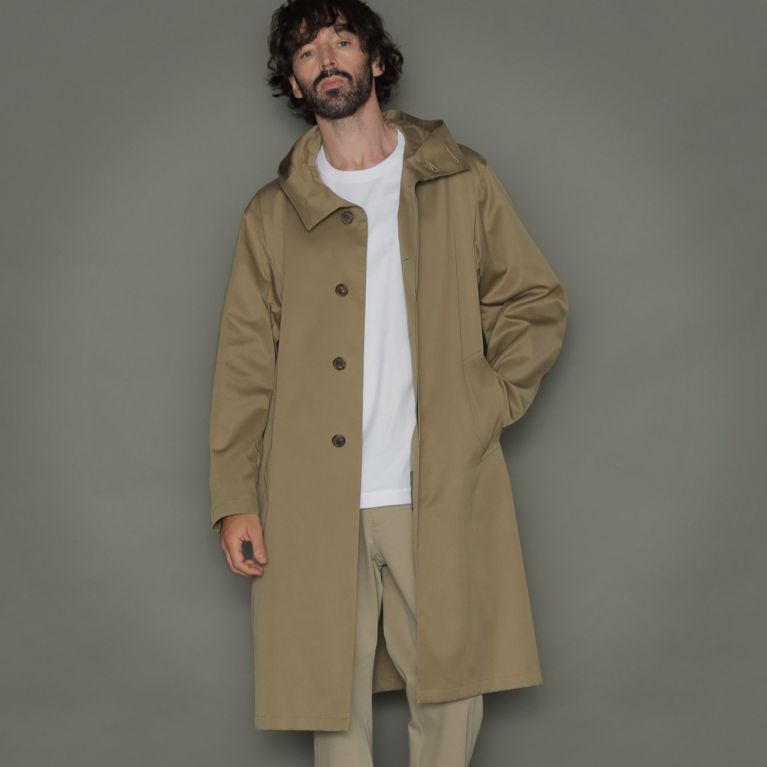 【MACKINTOSH LONDON MEN】 【CHRYSTON ML】ギャバジン19フードコート ベージュ