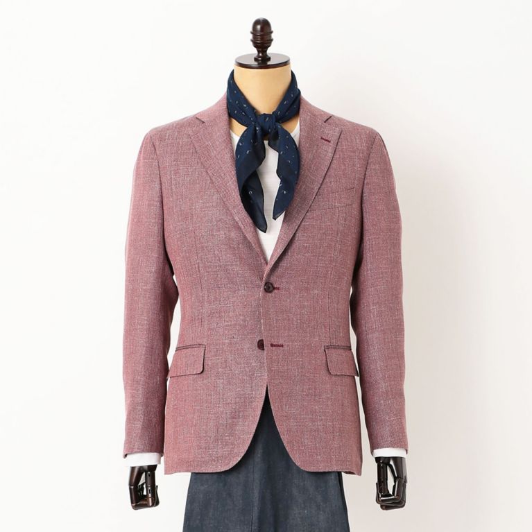 【MACKINTOSH LONDON MEN】 【NEW BRIDGE】カラーメッシュジャケット レッド