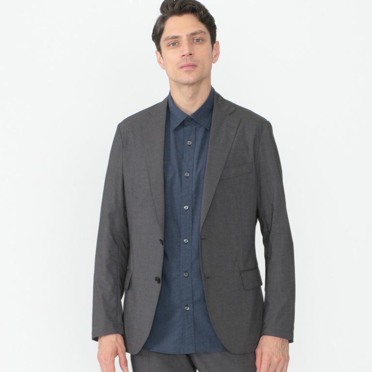 【MACKINTOSH LONDON MEN】 【NEW BRIDGE】ストレッチジャケット グレー