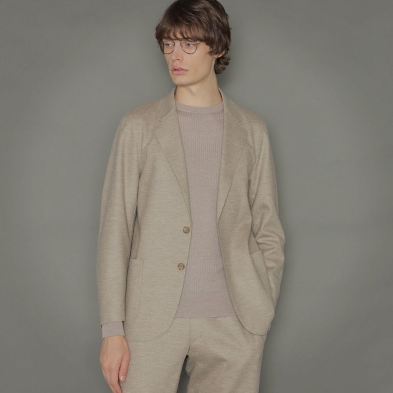 【MACKINTOSH LONDON MEN】 【FLEX JERSEY】ジャージメルトンジャケット ベージュ