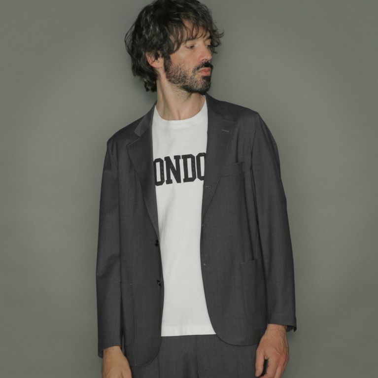 【MACKINTOSH LONDON MEN】 【Breasy Jacket】セットアップトロピカルジャケット グレー