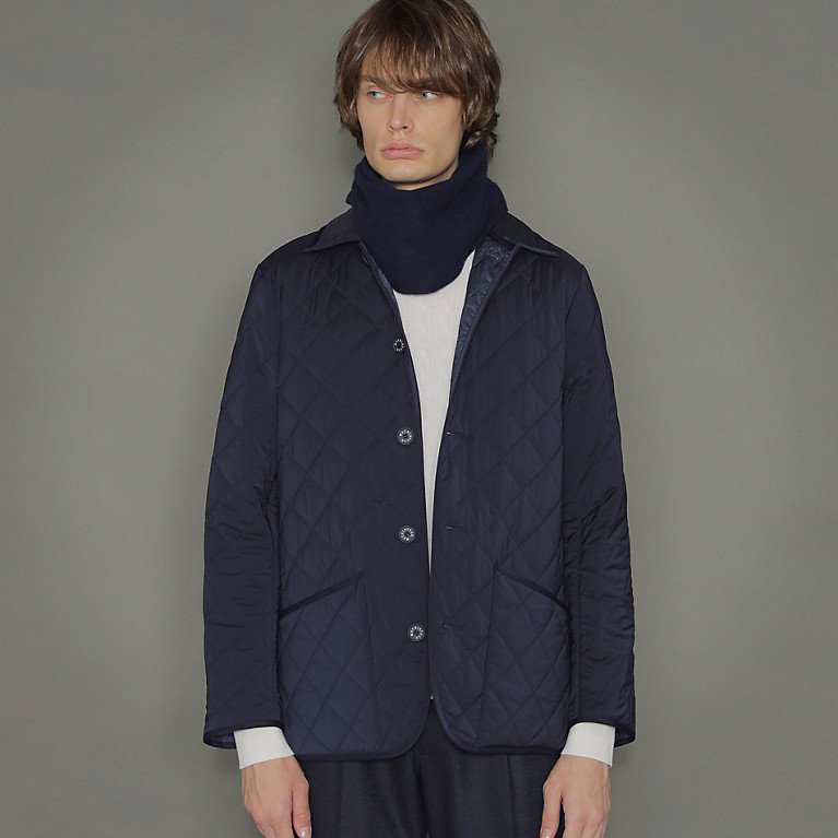 品質は非常に良い MACKINTOSH(マッキントッシュ)ウールキルティングフーデッドダウンコート - ダウンジャケット