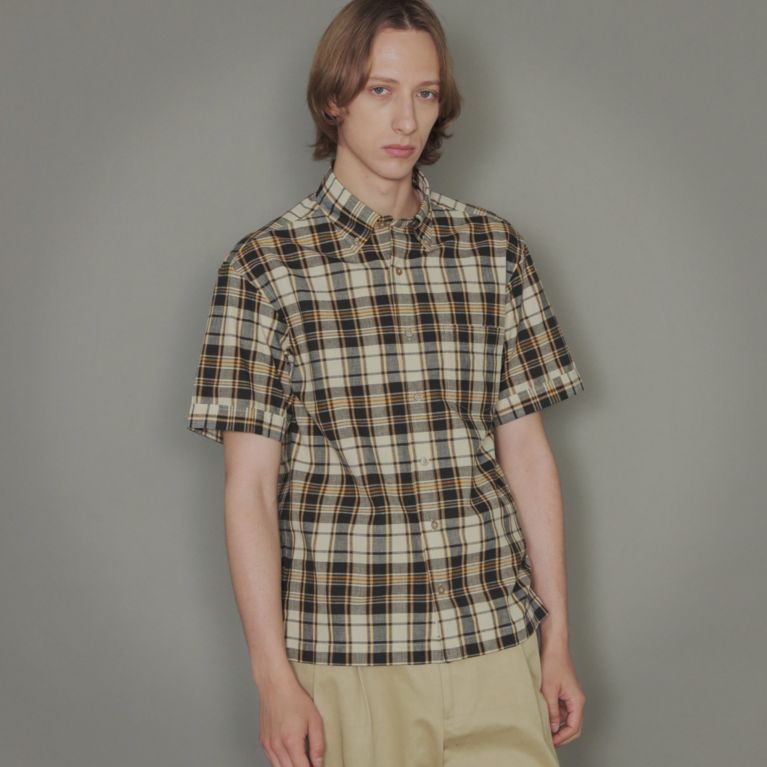 インドマドラス半袖ボタンダウンシャツ（シャツ/ブラウス）｜MACKINTOSH LONDON MEN（マッキントッシュ ロンドン  メン）のメンズファッション通販｜三陽商会