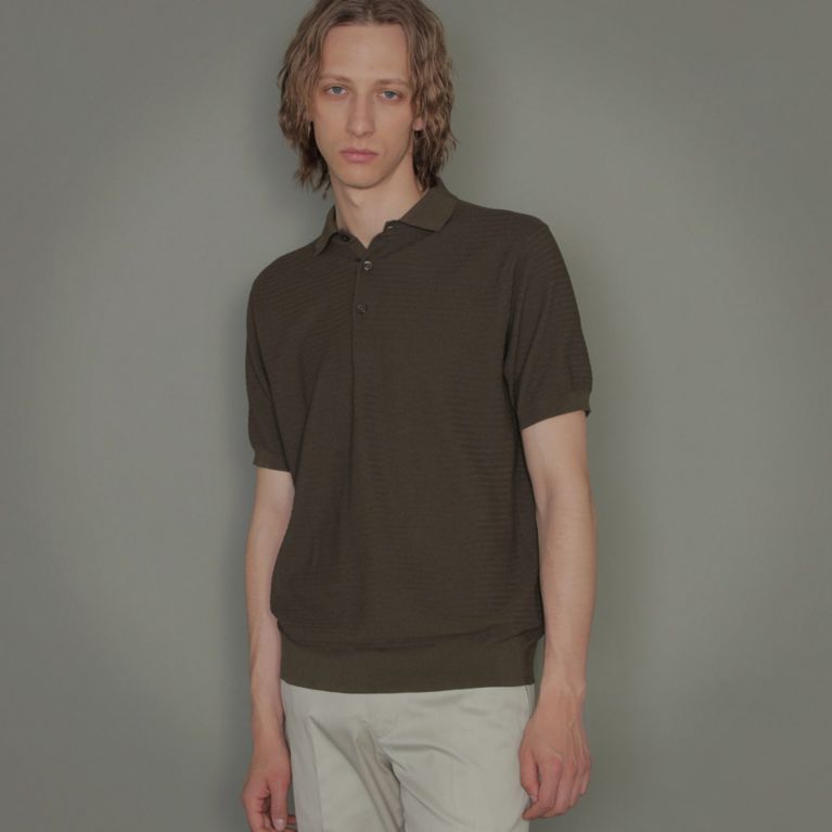 ヘリンボーンニットポロシャツ ニット セーター Mackintosh London Men マッキントッシュ ロンドン メン のメンズ ファッション通販 三陽商会