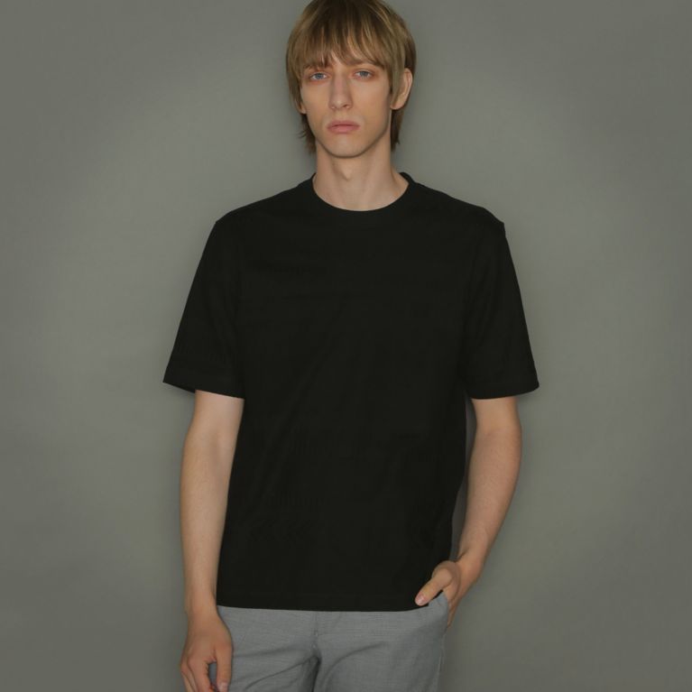 【MACKINTOSH LONDON MEN】 パネルリンクスTシャツ ブラック