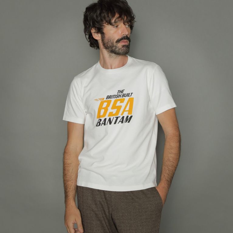 【MACKINTOSH LONDON MEN】 【BSA】BANTAMプリントTシャツ ホワイト