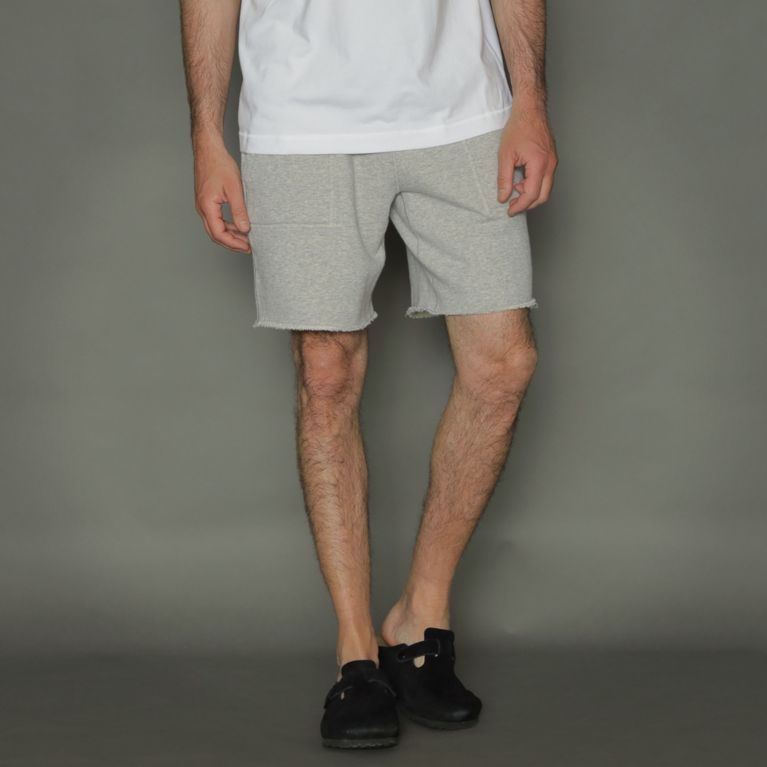 【MACKINTOSH LONDON MEN】 リバーシブル吊り裏毛ショートパンツ グレー