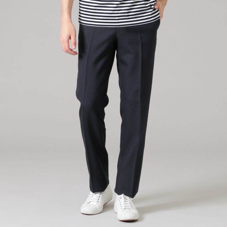 【MACKINTOSH LONDON MEN】 ノープリーツポップサックスラックス ネイビー