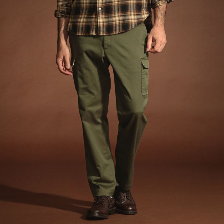 【MACKINTOSH LONDON MEN】 ストレッチツイルカーゴパンツ グリーン