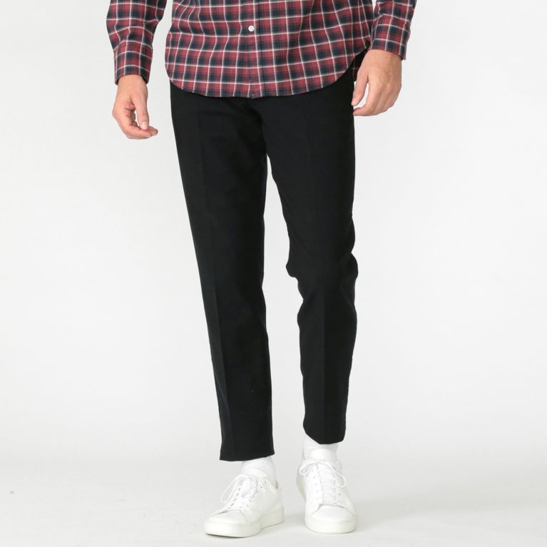 【MACKINTOSH LONDON MEN】 コードピケモールスキンテーパードパンツ ネイビー
