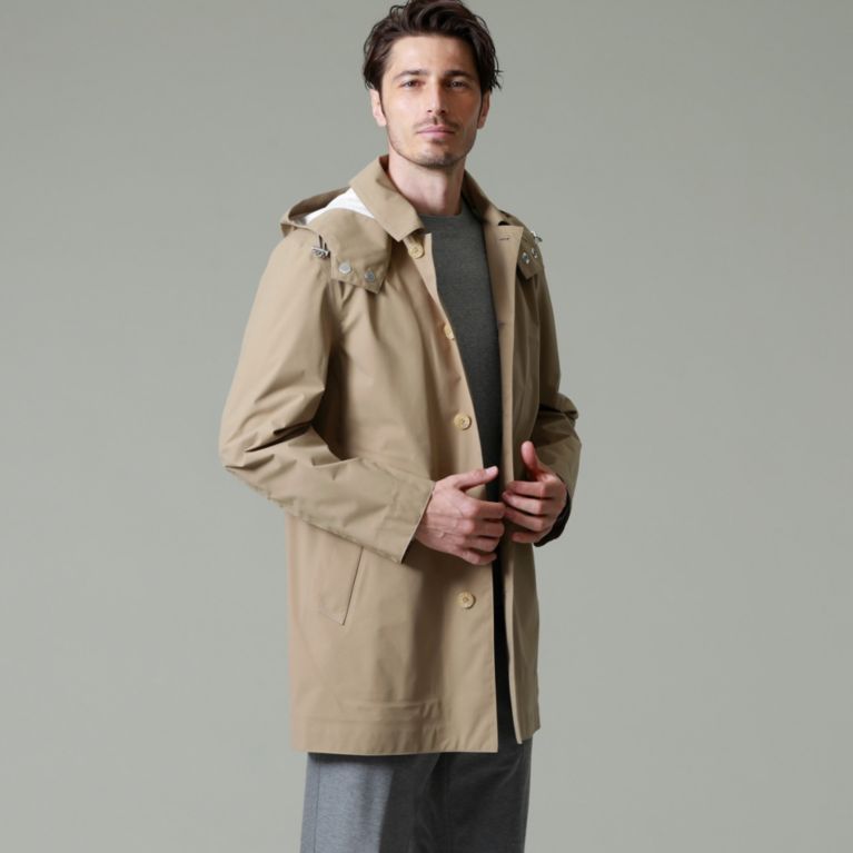 【MACKINTOSH LONDON MEN】 【MACKINTOSH】【DUNOON HOODTECH】【別注】テクニカルフードコート ベージュ