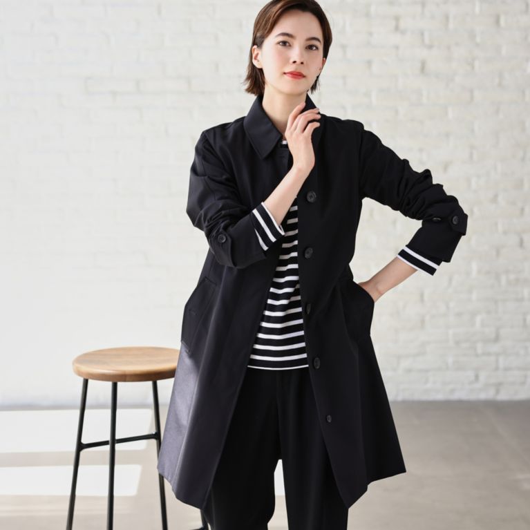 【SANYOCOAT WOMEN】 ＜100年コート＞バルマカーンコート ネイビー