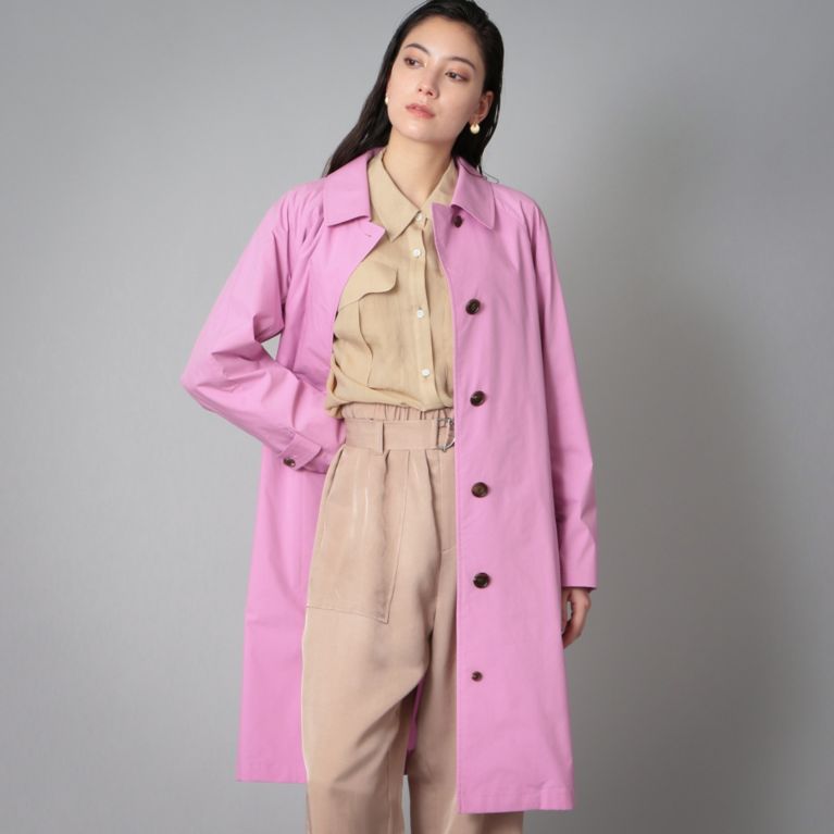 【SANYOCOAT WOMEN】 オーガニックコットン バルマカーンコート ピンク