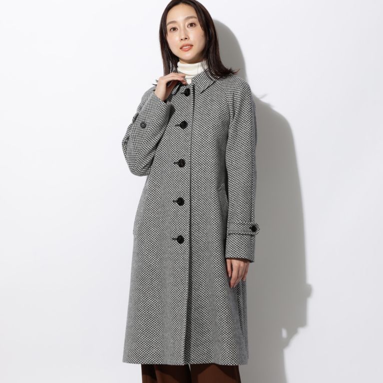 【SANYOCOAT WOMEN】 ＜Rain Wool ＞バルマカーンコート チャコールグレー