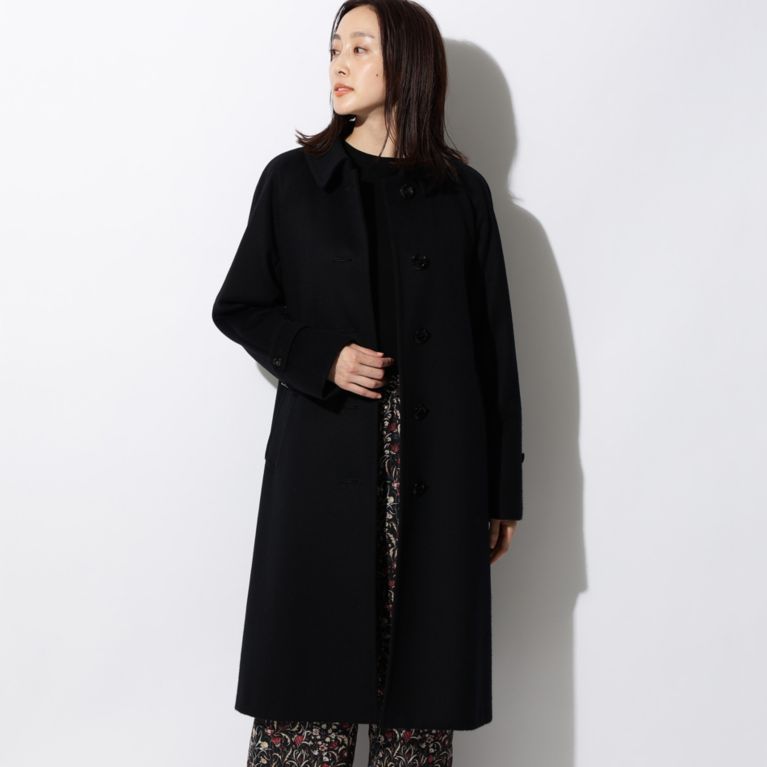 【SANYOCOAT WOMEN】 ＜Rain Wool ＞バルマカーンコート ブラック