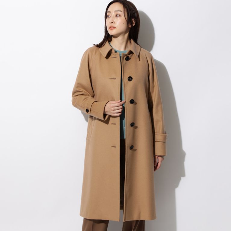 【SANYOCOAT WOMEN】 ＜Rain Wool ＞バルマカーンコート ベージュ