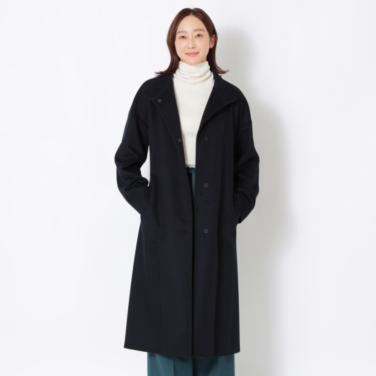 Rain Wool＞スタンドカラーコート（ウールコート）｜SANYOCOAT WOMEN