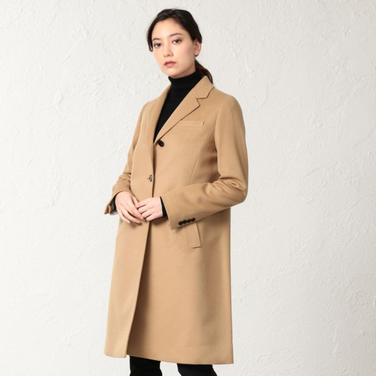 ＜三陽商会＞【サンヨー コート ウィメン(SANYO COAT WOMEN)】◆◆＜Rain Wool＞super180'sウールチェスターコート ベージュ 送料無料！