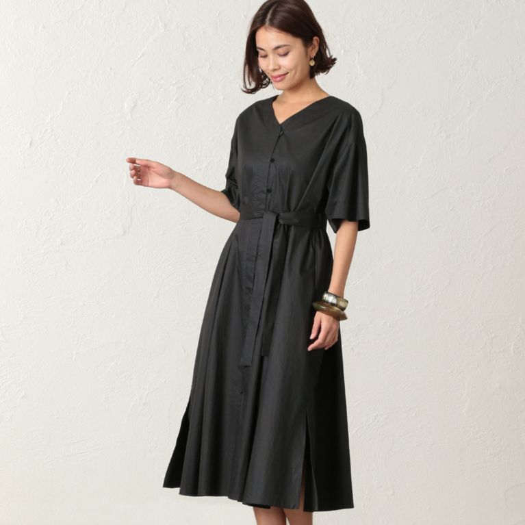 コットンタイプライター シャツワンピース ワンピース S Essentials エス エッセンシャルズ のレディースファッション通販 三陽商会