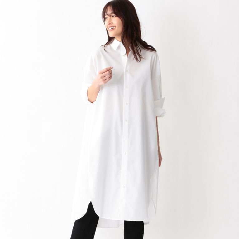 リラックスシルエットシャツドレス ドレス S Essentials エス エッセンシャルズ のレディースファッション通販 三陽商会