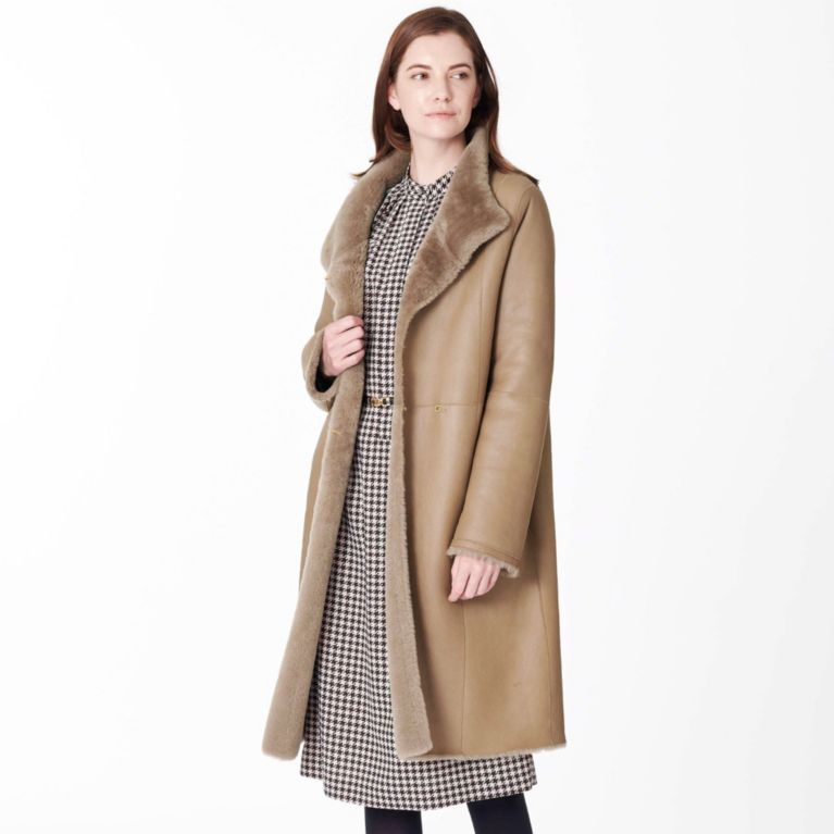 【Paul Stuart WOMEN】 ムートン コート ベージュ
