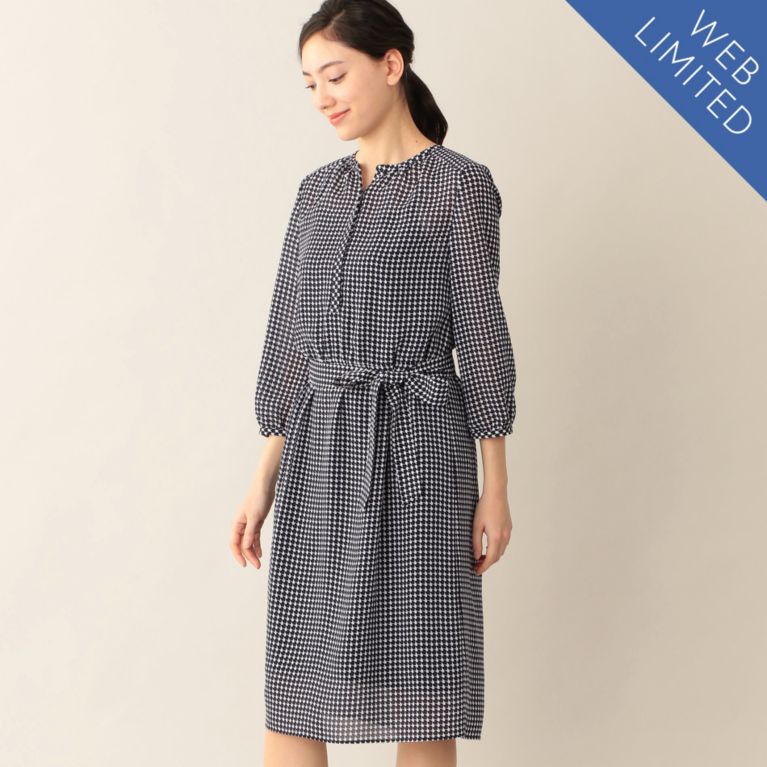 Web限定 ウォッシャブル ジオメトリックアロー ワンピース ワンピース Paul Stuart Women ポール スチュアート ウィメン のレディースファッション通販 三陽商会