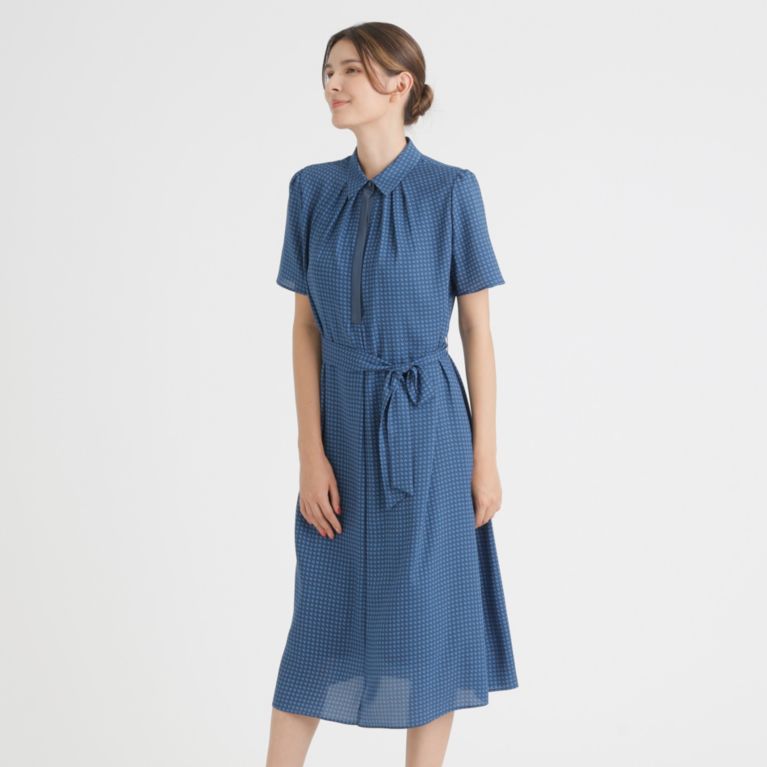 アロードットプリント 半袖ワンピース ウォッシャブル ワンピース Paul Stuart Women ポール スチュアート ウィメン のレディースファッション通販 三陽商会