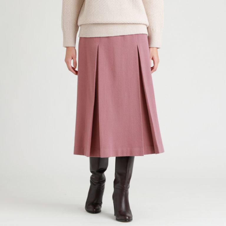 ストレッチフラノ ボックスプリーツスカート ひざ丈スカート Paul Stuart Women ポール スチュアート ウィメン のレディースファッション通販 三陽商会